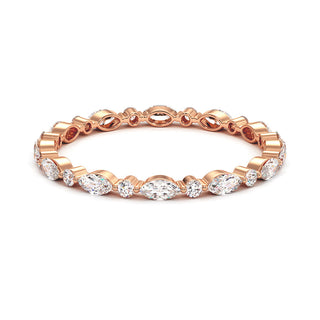 Alliance Solférino, diamants de laboratoire, or rose 18 carats — Maison Laveran Paris