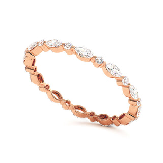 Alliance Solférino, diamants de laboratoire, or rose 18 carats — Maison Laveran Paris