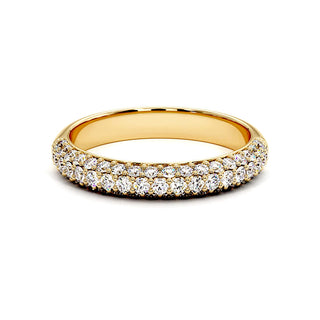 Demi-Alliance Victor Hugo, diamants de laboratoire, or jaune 18 carats — Maison Laveran Paris