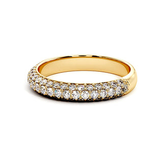 Demi-Alliance Victor Hugo, diamants de laboratoire, or jaune 18 carats — Maison Laveran Paris