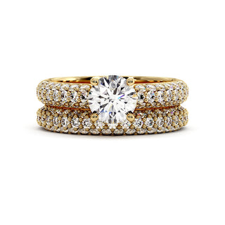 Alliance Victor Hugo, diamants de laboratoire, or jaune 18 carats — Maison Laveran Paris