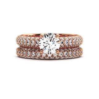 Alliance Victor Hugo, diamants de laboratoire, or rose 18 carats — Maison Laveran Paris