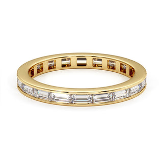 Alliance Concorde Diamants Baguettes Horizontal, diamants de laboratoire, or jaune 18 carats — Maison Laveran Paris