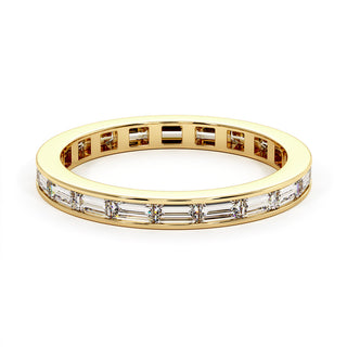 Alliance Concorde Diamants Baguettes Horizontal, diamants de laboratoire, or jaune 18 carats — Maison Laveran Paris
