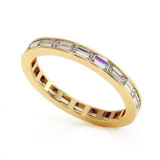Alliance Concorde Diamants Baguettes Horizontal, diamants de laboratoire, or jaune 18 carats — Maison Laveran Paris