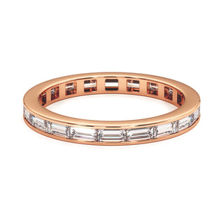 Alliance Concorde Diamants Baguettes Horizontal, diamants de laboratoire, or rose 18 carats — Maison Laveran Paris