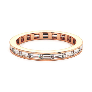 Alliance Concorde Diamants Baguettes Horizontal, diamants de laboratoire, or rose 18 carats — Maison Laveran Paris