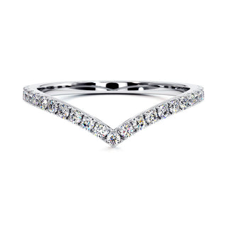Demi-Alliance Diamants Trocadéro, diamants de laboratoire, or blanc 18 carats ou platine 950 — Maison Laveran Paris