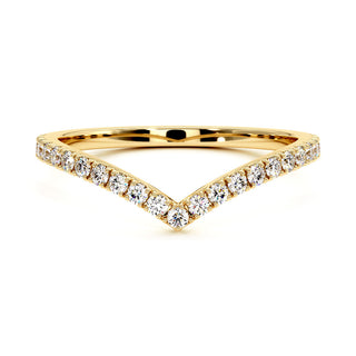 Demi-Alliance Diamants Trocadéro, diamants de laboratoire, or jaune 18 carats — Maison Laveran Paris
