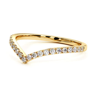 Demi-Alliance Diamants Trocadéro, diamants de laboratoire, or jaune 18 carats — Maison Laveran Paris