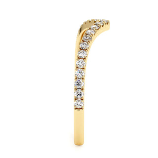 Demi-Alliance Diamants Trocadéro, diamants de laboratoire, or jaune 18 carats — Maison Laveran Paris