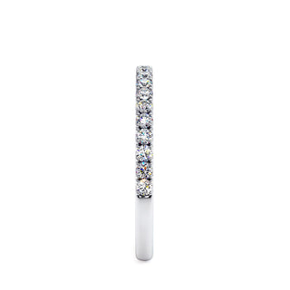 Demi-Alliance Vendôme, diamants de laboratoire, or blanc 18 carats ou platine 950 — Maison Laveran Paris