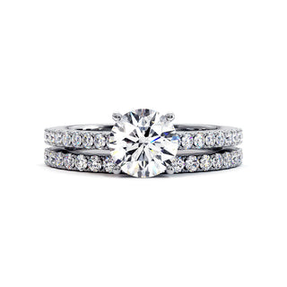 Demi-Alliance Vendôme, diamants de laboratoire, or blanc 18 carats ou platine 950 — Maison Laveran Paris