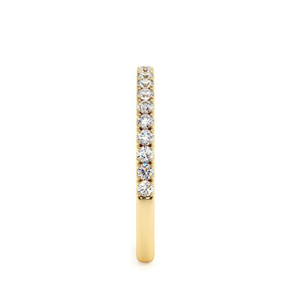 Demi-Alliance Vendôme, diamants de laboratoire, or jaune 18 carats — Maison Laveran Paris
