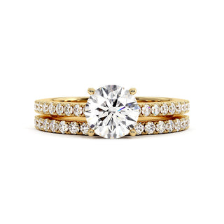 Demi-Alliance Vendôme, diamants de laboratoire, or jaune 18 carats — Maison Laveran Paris