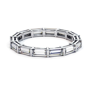 Alliance Concorde Diamants Baguettes, diamants de laboratoire, or blanc 18 carats ou platine 950 — Maison Laveran Paris