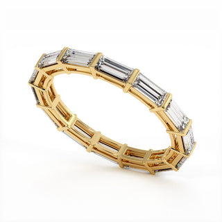 Alliance Concorde Diamants Baguettes, diamants de laboratoire, or jaune 18 carats — Maison Laveran Paris