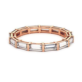 Alliance Concorde Diamants Baguettes, diamants de laboratoire, or rose 18 carats — Maison Laveran Paris