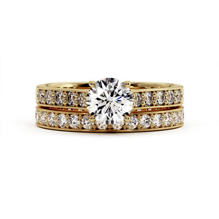 Alliance Georges V, diamants de laboratoire, or jaune 18 carats — Maison Laveran Paris