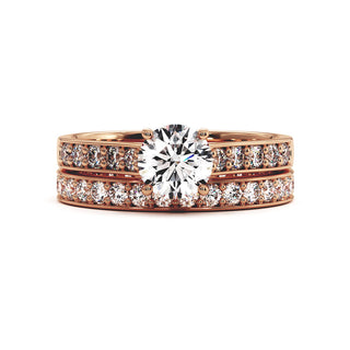 Alliance Georges V, diamants de laboratoire, or rose 18 carats — Maison Laveran Paris