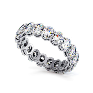 Alliance Montaigne Diamants Ovales, tour complet de diamants de laboratoire, or blanc 18 carats ou platine 950 — Maison Laveran Paris