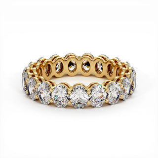 Alliance Montaigne Diamants Ovales, tour complet de diamants de laboratoire, or jaune 18 carats — Maison Laveran Paris
