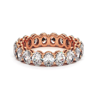 Alliance Montaigne Diamants Ovales, tour complet de diamants de laboratoire, or rose 18 carats — Maison Laveran Paris
