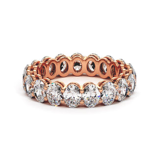 Alliance Montaigne Diamants Ovales, tour complet de diamants de laboratoire, or rose 18 carats — Maison Laveran Paris