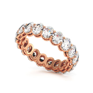 Alliance Montaigne Diamants Ovales, tour complet de diamants de laboratoire, or rose 18 carats — Maison Laveran Paris