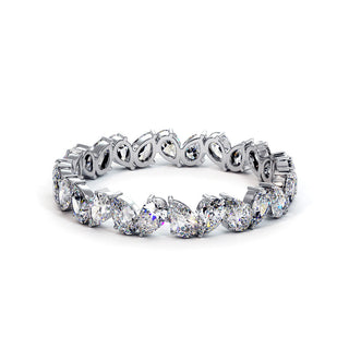 Alliance Montaigne Diamants Poires, tour complet de diamants de laboratoire, or blanc 18 carats ou platine 950 — Maison Laveran Paris