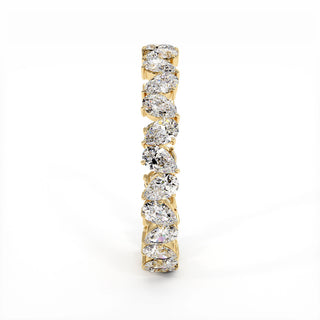 Alliance Montaigne Diamants Poires, tour complet de diamants de laboratoire, or jaune 18 carats — Maison Laveran Paris