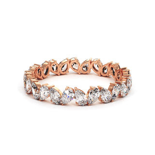 Alliance Montaigne Diamants Poires, tour complet de diamants de laboratoire, or rose 18 carats — Maison Laveran Paris