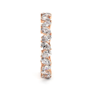 Alliance Montaigne Diamants Poires, tour complet de diamants de laboratoire, or rose 18 carats — Maison Laveran Paris