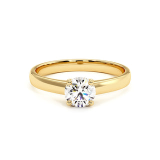 Bague Luxembourg, solitaire diamant de laboratoire, or jaune 18 carats — Maison Laveran Paris