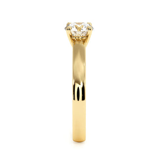 Bague Luxembourg, solitaire diamant de laboratoire, or jaune 18 carats — Maison Laveran Paris