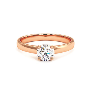 Bague Luxembourg, solitaire diamant de laboratoire, or rose 18 carats — Maison Laveran Paris