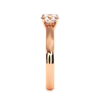 Bague Luxembourg, solitaire diamant de laboratoire, or rose 18 carats — Maison Laveran Paris
