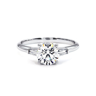 Solitaire Saint Paul, solitaire diamant de laboratoire, or blanc 18 carats ou platine 950 — Maison Laveran Paris