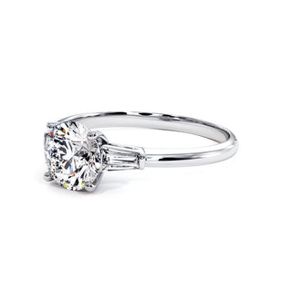 Solitaire Saint Paul, solitaire diamant de laboratoire, or blanc 18 carats ou platine 950 — Maison Laveran Paris