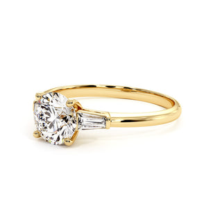 Solitaire Saint Paul, solitaire diamant de laboratoire, or jaune 18 carats — Maison Laveran Paris