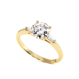 Solitaire Saint Paul, solitaire diamant de laboratoire, or jaune 18 carats — Maison Laveran Paris