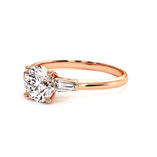 Solitaire Saint Paul, solitaire diamant de laboratoire, or rose 18 carats — Maison Laveran Paris
