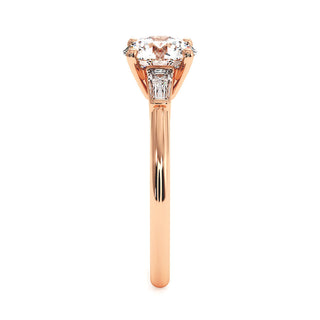 Solitaire Saint Paul, solitaire diamant de laboratoire, or rose 18 carats — Maison Laveran Paris