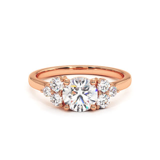 Bague Rivoli, trilogie de diamants de laboratoire, or rose 18 carats — Maison Laveran Paris