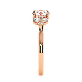 Bague Rivoli, trilogie de diamants de laboratoire, or rose 18 carats — Maison Laveran Paris