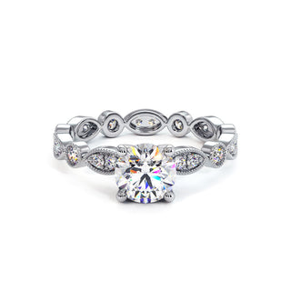 Bague Saint Honoré, diamants de laboratoire, or blanc 18 carats ou platine 950 — Maison Laveran Paris
