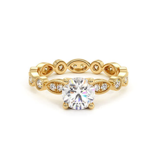 Bague Saint Honoré, diamants de laboratoire, or jaune 18 carats — Maison Laveran Paris
