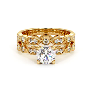 Bague Saint Honoré, diamants de laboratoire, or jaune 18 carats — Maison Laveran Paris