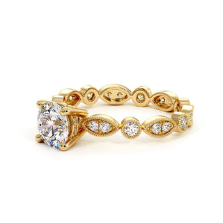 Bague Saint Honoré, diamants de laboratoire, or jaune 18 carats — Maison Laveran Paris