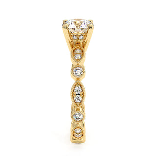 Bague Saint Honoré, diamants de laboratoire, or jaune 18 carats — Maison Laveran Paris